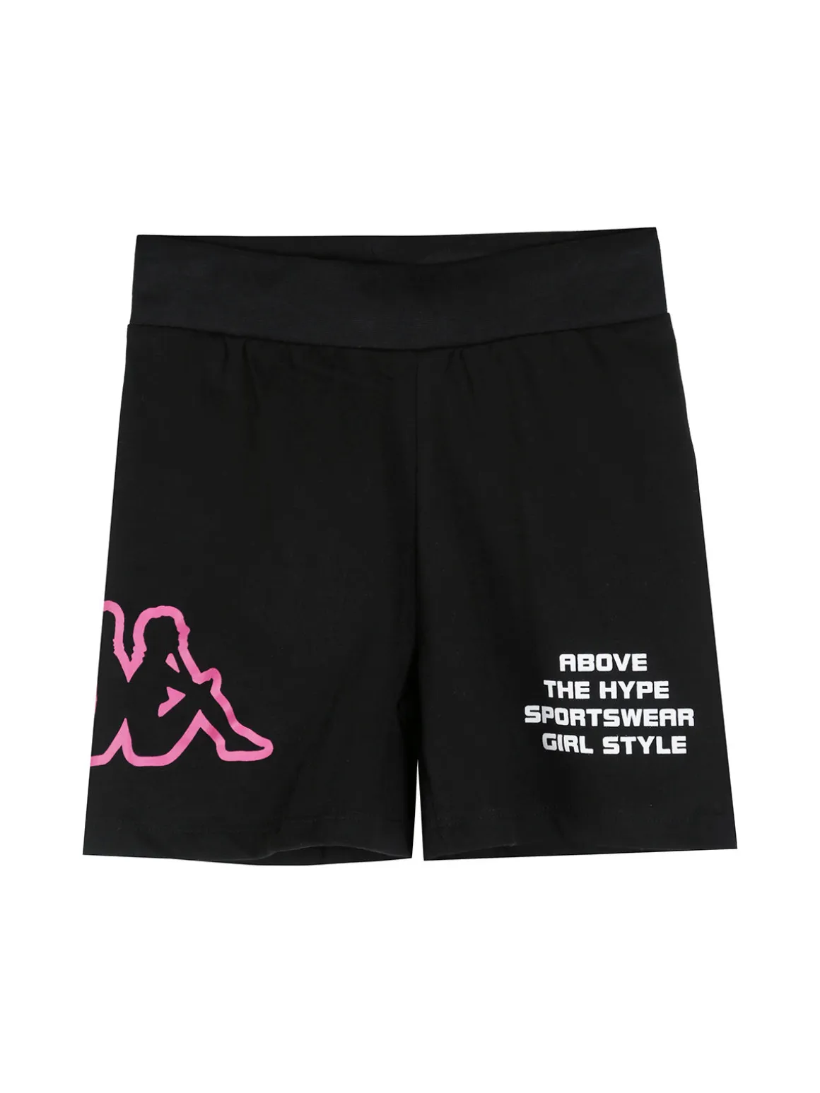 Kappa Completo corto da bambina in cotone con t-shirt e shorts - verde