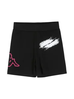 Kappa Completo corto da bambina con t-shirt cropped e shorts - bianco