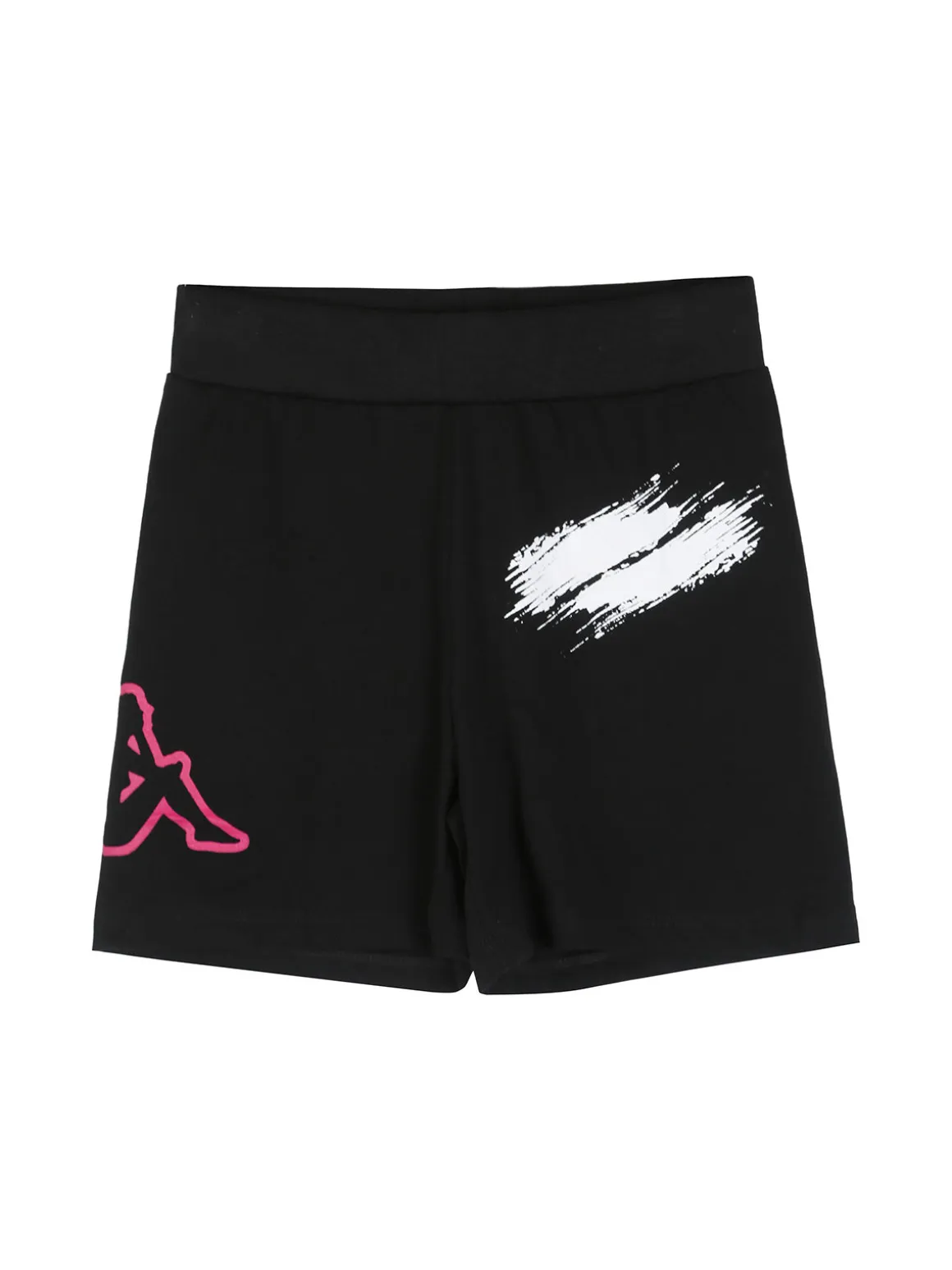 Kappa Completo corto da bambina con t-shirt cropped e shorts - bianco
