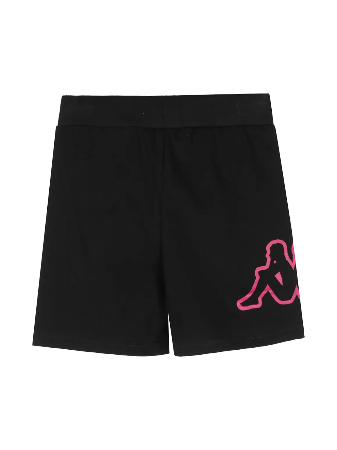 Kappa Completo corto da bambina con t-shirt cropped e shorts - bianco