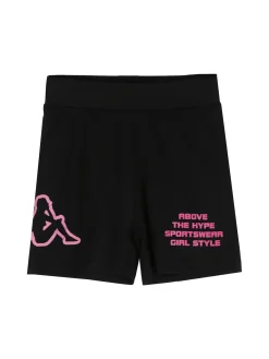 Kappa Completo corto da bambina in cotone con t-shirt e shorts - arancione