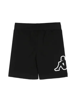 Kappa Completo corto da bambina in cotone con t-shirt e shorts - limone
