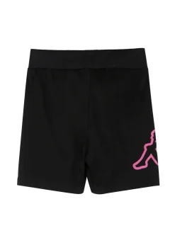 Kappa Completo corto da bambina in cotone con t-shirt e shorts - bianco
