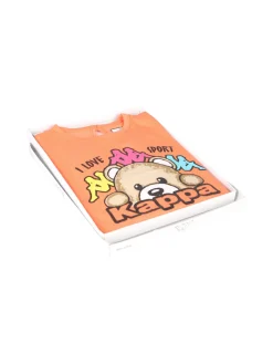 Kappa Completo corto da neonata 2 pezzi con t-shirt e shorts - arancione