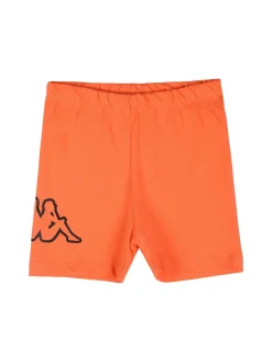 Kappa Completo corto da neonata in cotone con t-shirt orsacchiotto e shorts - bianco