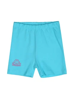 Kappa Completo corto da neonata 2 pezzi in cotone con maniche a volant e shorts - turchese