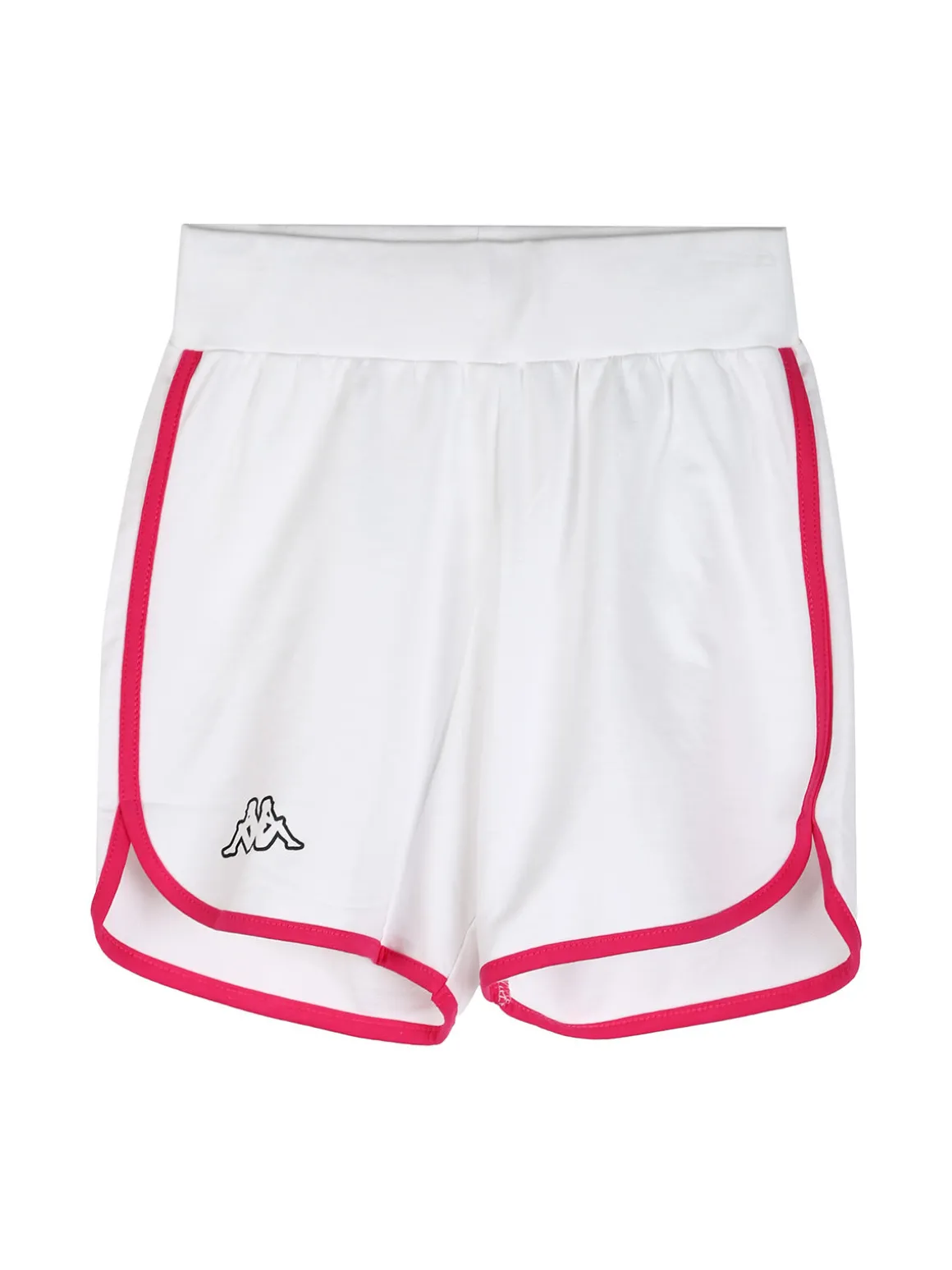 Kappa Completo corto da ragazza in cotone con t-shirt cropped e shorts - fucsia