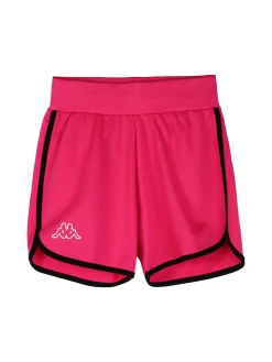 Kappa Completo corto da ragazza in cotone con t-shirt cropped e shorts - nero
