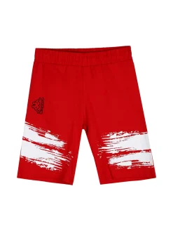Kappa Completo corto in cotone da bambino con t-shirt e bermuda - bianco