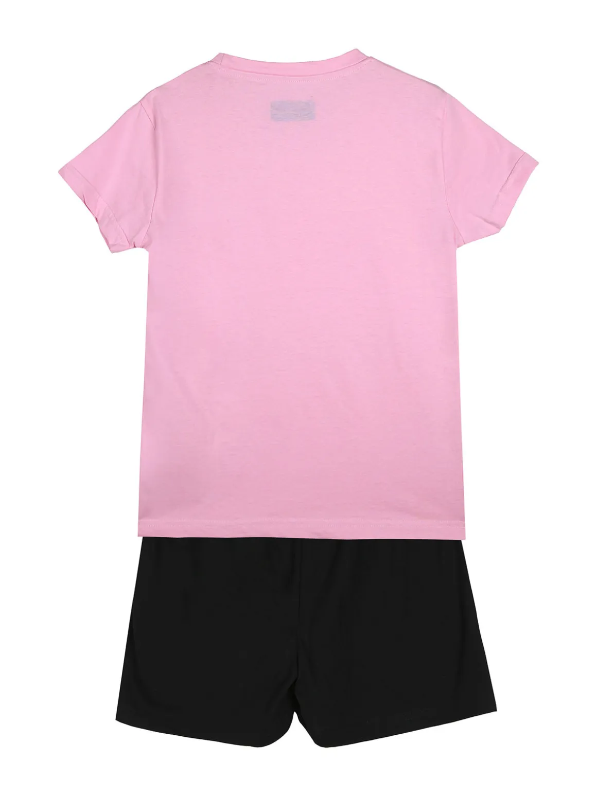 Kappa Completo corto in cotone da ragazza con t-shirt e shorts - rosa
