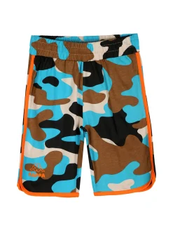 Kappa Completo corto 2 pezzi da ragazzo in cotone con t-shirt e bermuda militare - turchese