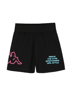 Kappa Completo corto 2 pezzi da ragazza in cotone con t-shirt e shorts - turchese