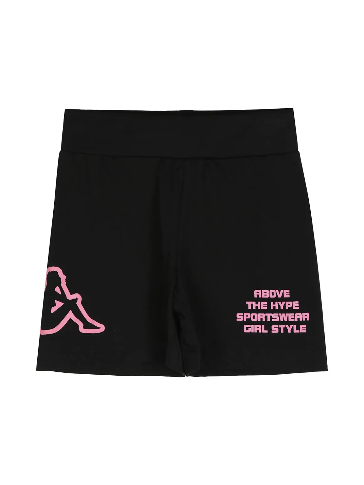 Kappa Completo corto 2 pezzi da ragazza in cotone con t-shirt e shorts - rosa