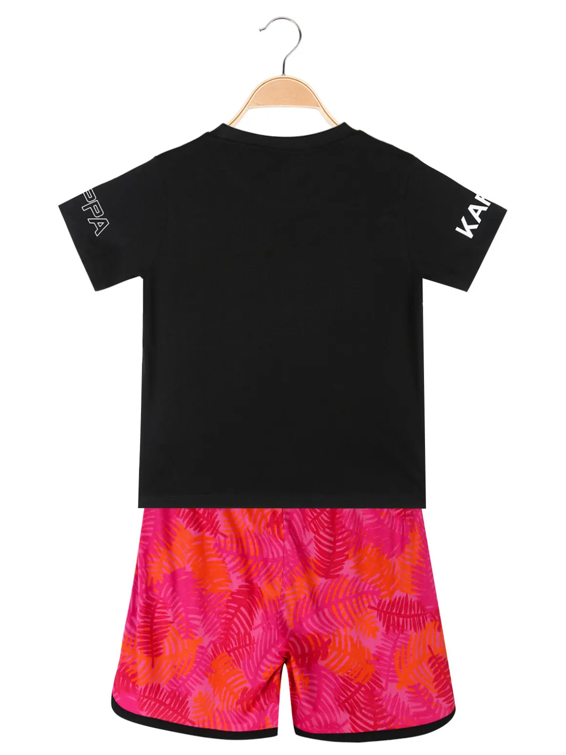 Kappa Completo corto 2 pezzi in cotone da ragazza con t-shirt e shorts