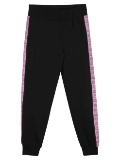 Kappa Completo da bambina 3 pezzi con felpa cropped e top con logo - nero
