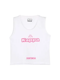 Kappa Completo da bambina 3 pezzi con felpa cropped e top con logo - nero