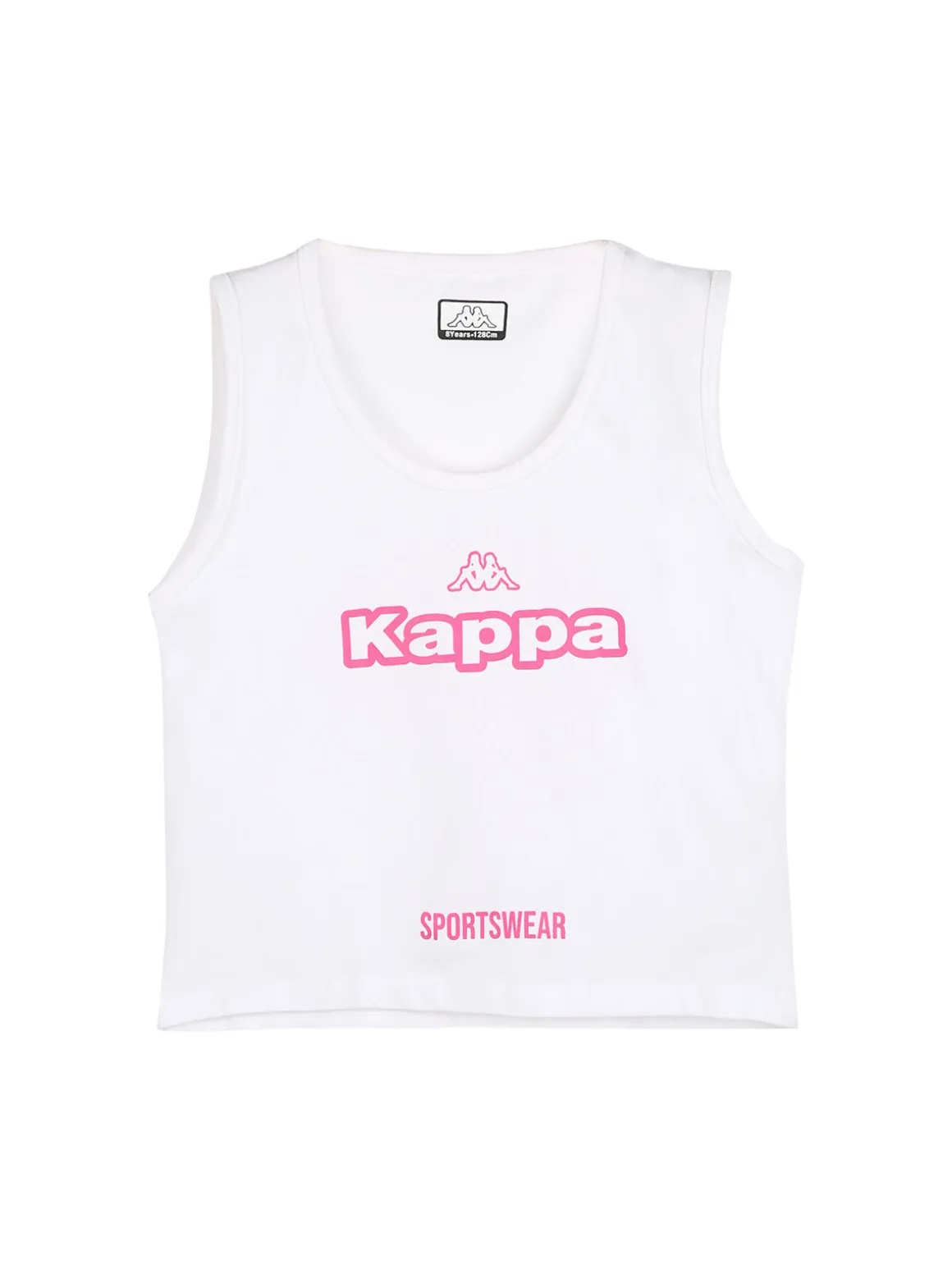 Kappa Completo da bambina 3 pezzi con felpa cropped e top con logo - fucsia