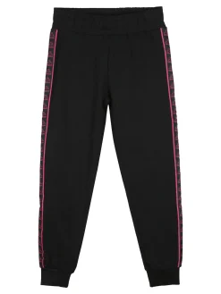 Kappa Completo da bambina 3 pezzi con felpa cropped e top con logo - fucsia