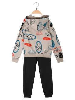 Kappa Completo da bambino 2 pezzi con cappuccio e zip - sabbia