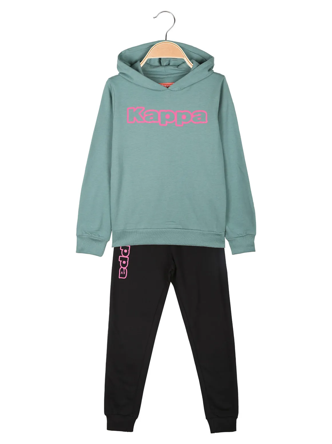 Kappa Completo da ragazza 2 pezzi con cappuccio - acqua marina