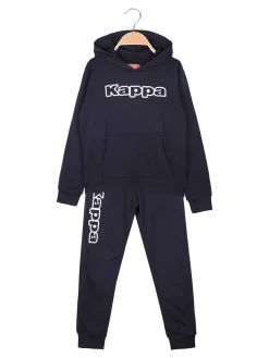 Kappa Completo da ragazzo 2 pezzi con cappuccio - blu scuro