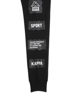 Kappa Completo da ragazzo 2 pezzi con cappuccio e zip - nero