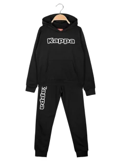 Kappa Completo da ragazzo 2 pezzi con cappuccio - nero