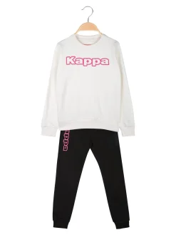 Kappa Completo girocollo da ragazza 2 pezzi - bianco
