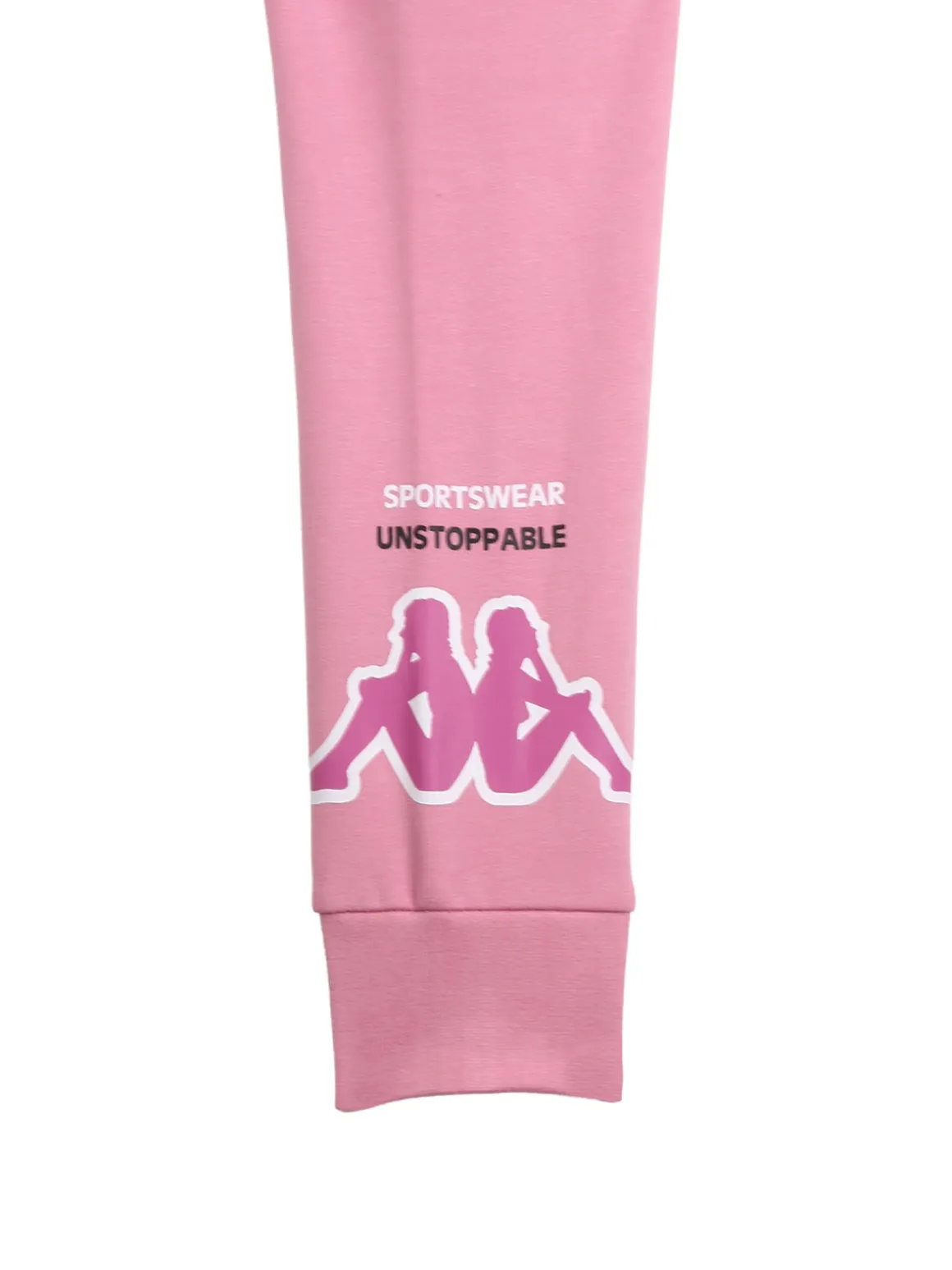 Kappa Completo tuta cropp 2 pezzi da bambina con cappuccio - rosa