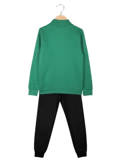 Kappa Completo tuta da bambino 2 pezzi con zip - verde