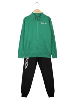 Kappa Completo tuta da bambino 2 pezzi con zip - verde