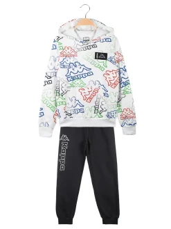 Kappa Completo tuta da bambino con cappuccio e stampe