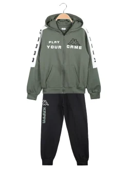 Kappa Completo tuta da bambino con cappuccio e zip