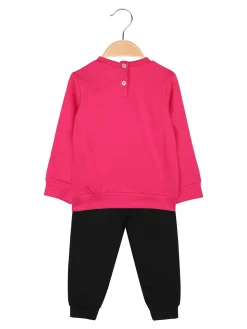 Kappa Completo tuta da neonata 2 pezzi con felpa e pantaloni in cotone - fucsia