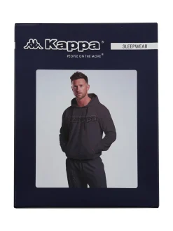 Kappa Completo tuta da uomo 2 pezzi con cappuccio in misto cotone - beige