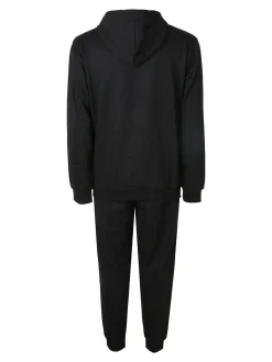 Kappa Completo tuta da uomo 2 pezzi con cappuccio e logo - nero