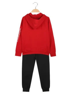 Kappa Completo tuta 2 pezzi da bambino con cappuccio - rosso