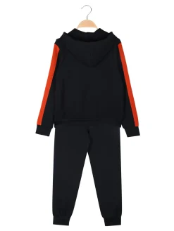 Kappa Completo tuta 2 pezzi da bambino con cappuccio e zip - blu scuro