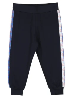 Kappa Completo tuta 2 pezzi da neonato in cotone con cappuccio e zip - blu