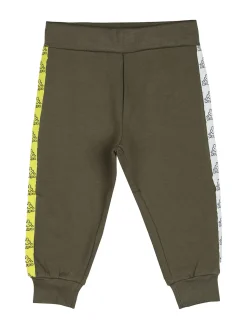 Kappa Completo tuta 2 pezzi da neonato in cotone con cappuccio e zip - giallo