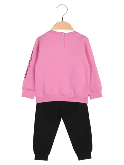 Kappa Completo tuta 2 pezzi da neonata con interno felpato - rosa