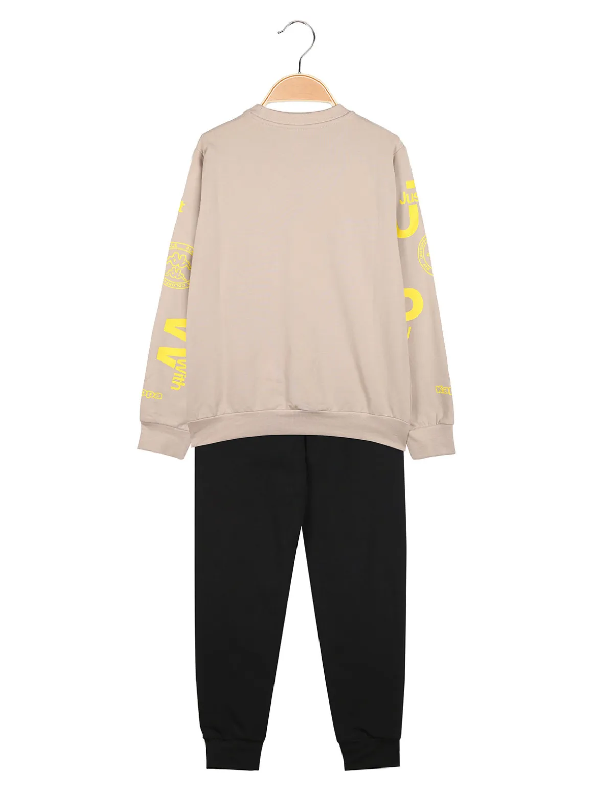 Kappa Completo tuta 2 pezzi da ragazzo con logo - khaki