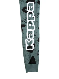 Kappa Completo tuta 2 pezzi da ragazzo con stampe e scollo tondo - acqua marina