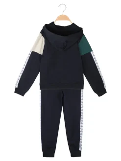 Kappa Completo tuta 2 pezzi da ragazzo con cappuccio e zip - blu scuro