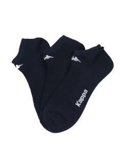 Kappa Confezione da 3 paia di calze pedulini da uomo in fresco cotone - blu scuro