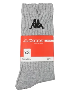 Kappa Confezione da 3 paia di calze corte da uomo - grigio