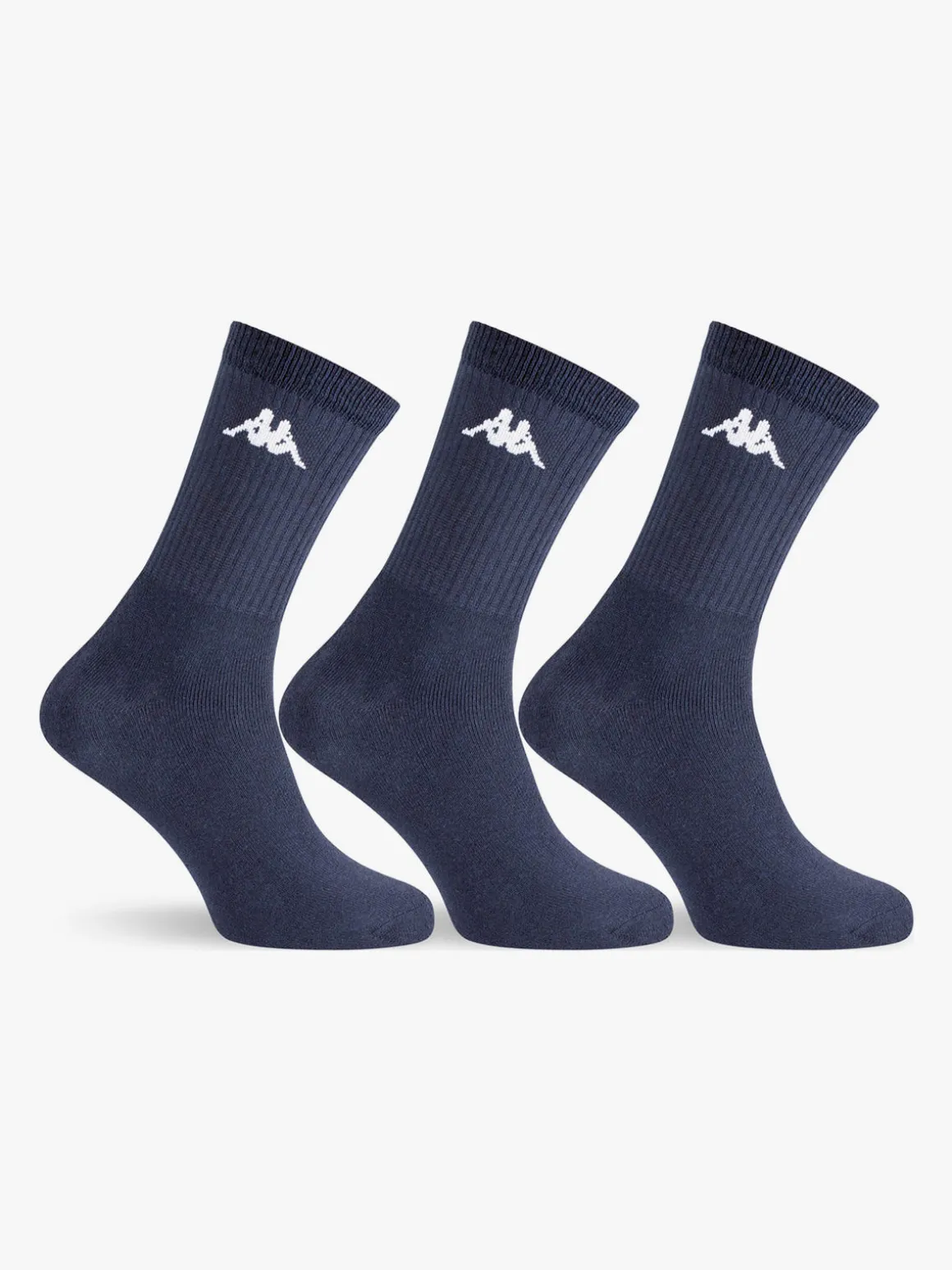 Kappa Confezione da 3 paia di calze corte da uomo - blu scuro