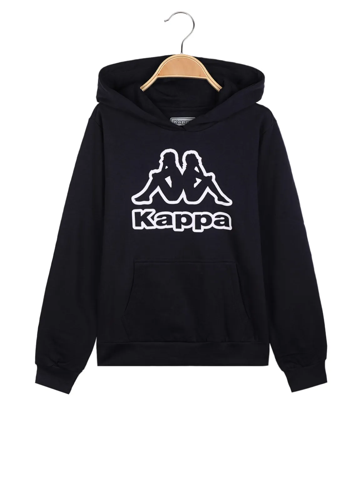 Kappa Felpa da ragazzo con cappuccio in cotone felpato