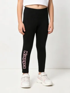 Kappa Leggings sportivo da bambina con logo - nero