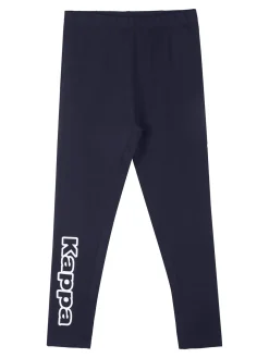 Kappa Leggings sportivo da bambina con logo - blu scuro